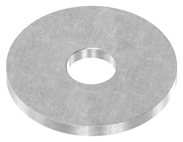 Ronde ø 48,3mm, Stärke 4mm, mit ø 14,1mm Mittelbohrung, gelasert, Stahl roh