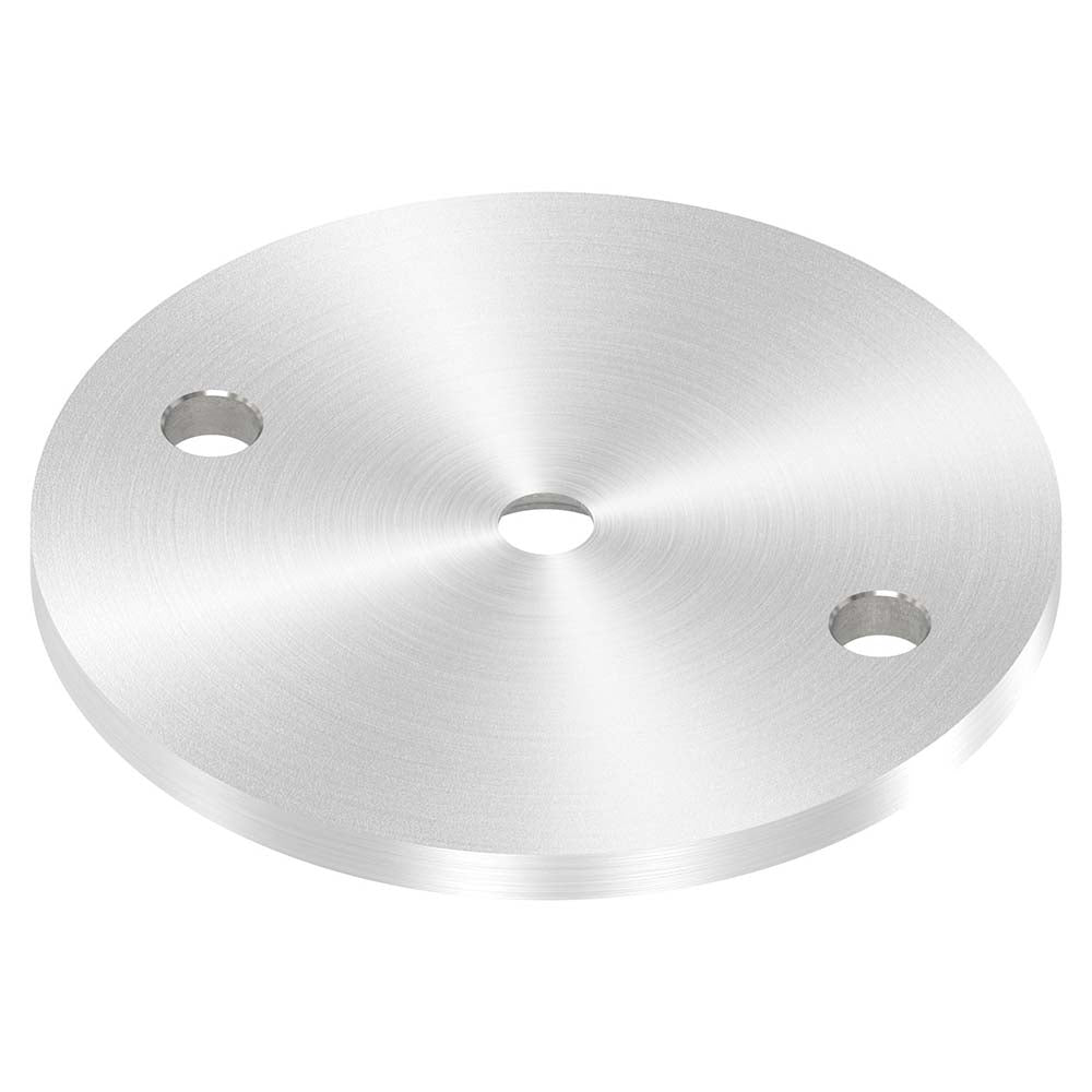 Ronde ø 70mm, Stärke 4mm, mit zwei ø 6,5mm Bohrungen und ø 6,5mm Zentrierbohrung, mit Rundschliff