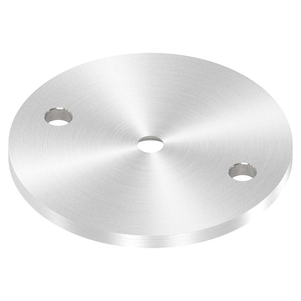 Ronde ø 70mm, Stärke 4mm, mit zwei ø 6,5mm Bohrungen und ø 6,5mm Zentrierbohrung, mit Rundschliff