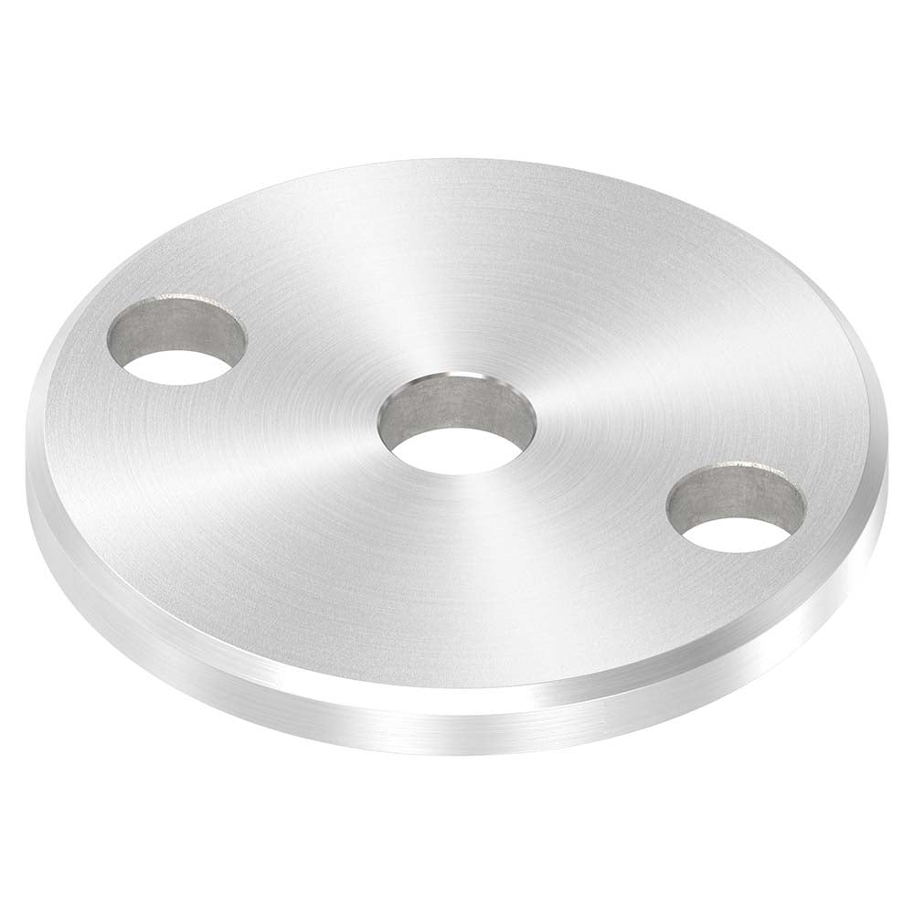 Ankerplatte ø 70mm mit Fase, Stärke 6mm, einseitig geschliffen, mit Rundschliff