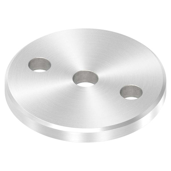 Ankerplatte ø 80mm mit Fase, Stärke 8mm, einseitig geschliffen, mit Rundschliff