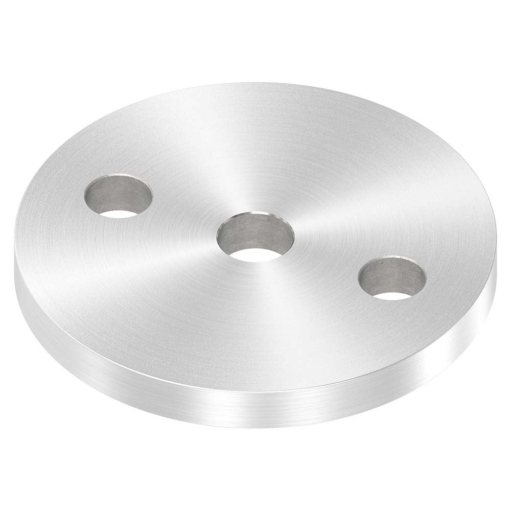 Ankerplatte ø 80mm, Stärke 8mm, einseitig geschliffen, mit Rundschliff