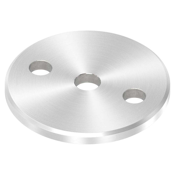 Ankerplatte ø 80mm mit Fase, Stärke 6mm, einseitig geschliffen, mit Rundschliff