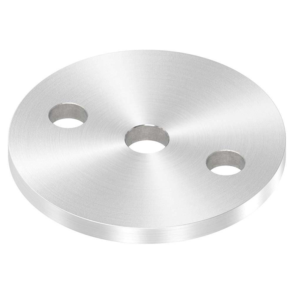 Ankerplatte ø 80mm, Stärke 6mm, einseitig geschliffen, mit Rundschliff