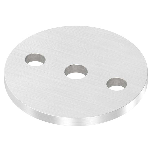 Ankerplatte ø 80mm, Stärke 6mm, einseitig geschliffen, mit Längsschliff