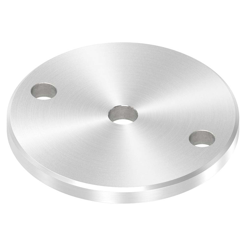 Ankerplatte ø 100mm mit Fase, Stärke 8mm, einseitig geschliffen, mit Rundschliff