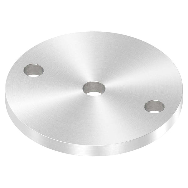 Ankerplatte ø 100mm, Stärke 8mm, einseitig geschliffen, mit Rundschliff