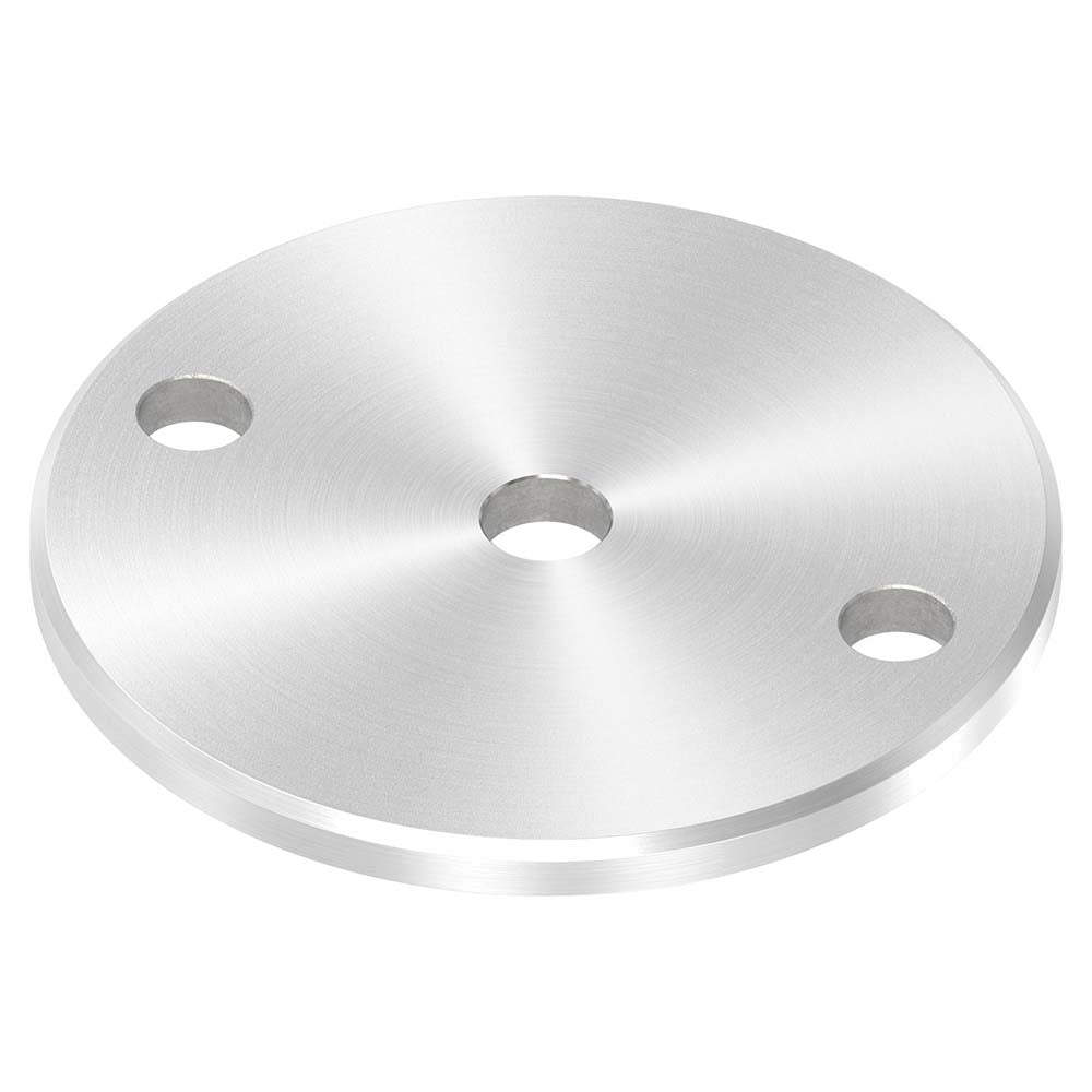 Ankerplatte ø 100mm mit Fase, Stärke 6mm, einseitig geschliffen, mit Rundschliff
