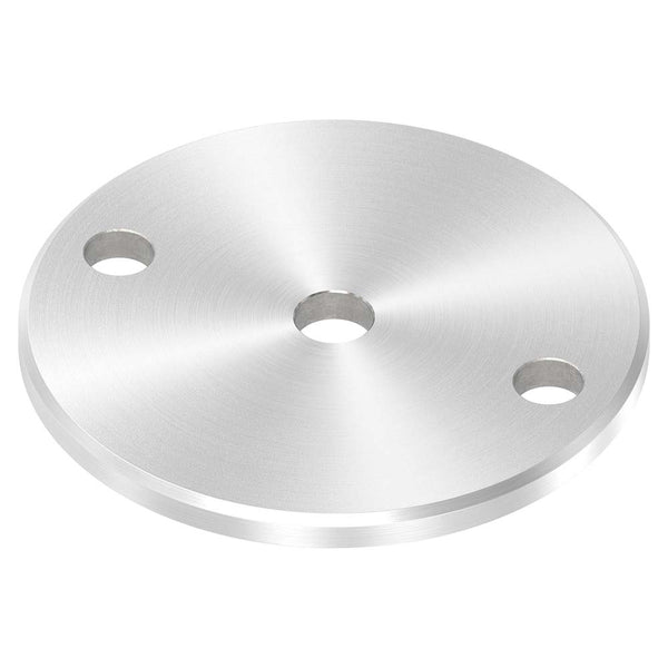 Ankerplatte ø 100mm mit Fase, Stärke 6mm, einseitig geschliffen, mit Rundschliff