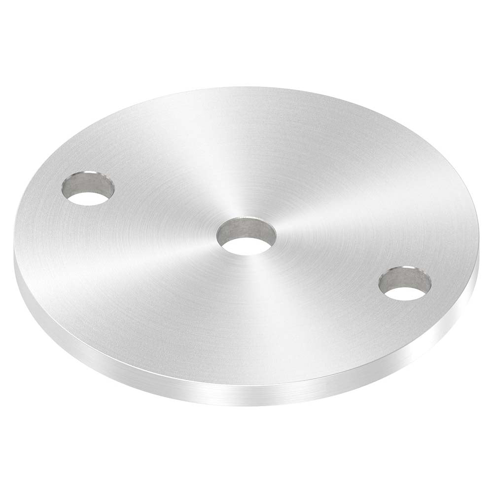 Ankerplatte ø 100mm, Stärke 6mm, einseitig geschliffen, mit Rundschliff