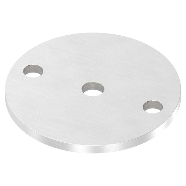 Ankerplatte ø 100mm, Stärke 6mm, einseitig geschliffen, mit Längsschliff
