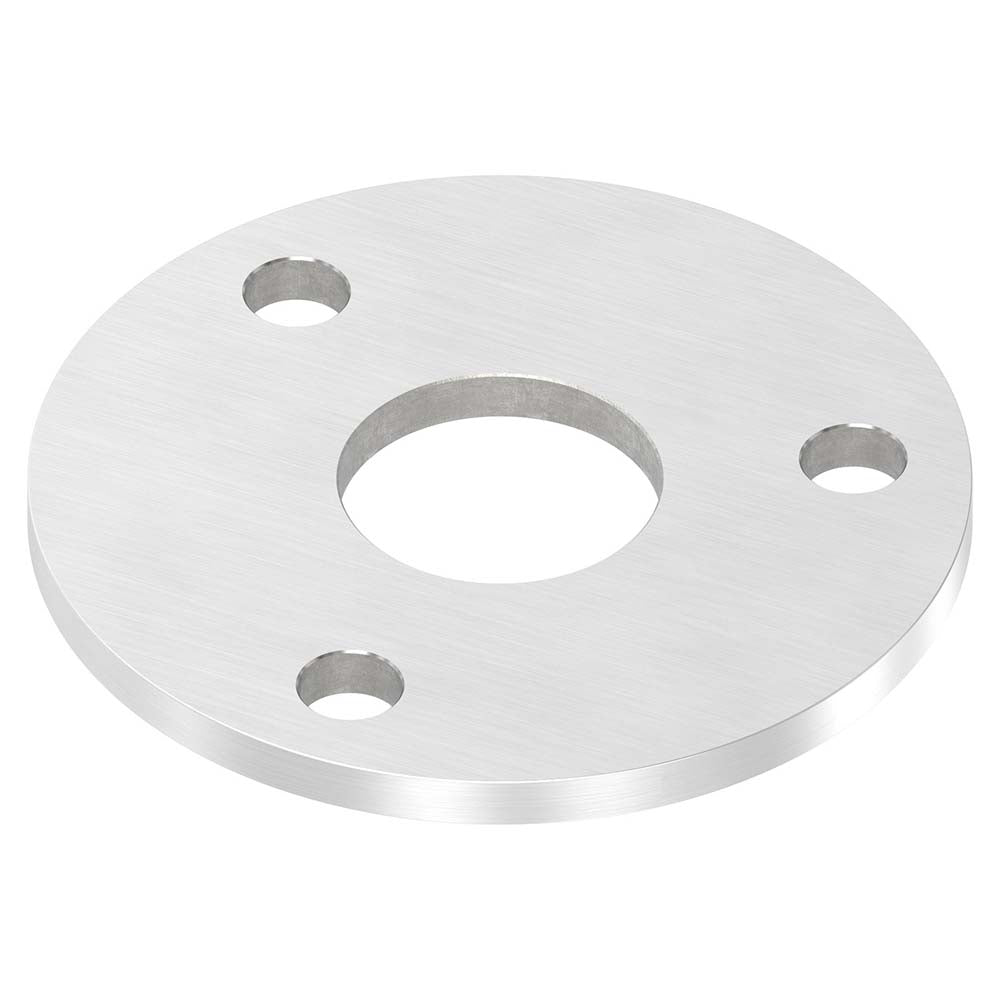 Ronde ø 100mm, Stärke 6mm, mit drei ø 11mm Bohrungen und mittiger ø 34mm Bohrung, mit Längsschliff