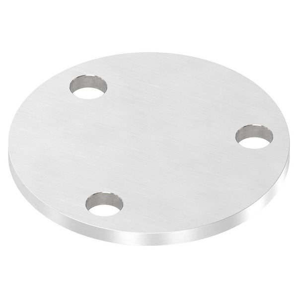 Ronde ø 100mm, Stärke 6mm, mit drei ø 13mm Bohrungen, einseitig geschliffen, mit Längsschliff