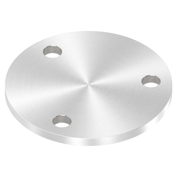 Ronde ø 100mm, Stärke 6mm, mit drei ø 11mm Bohrungen, einseitig geschliffen, mit Rundschliff