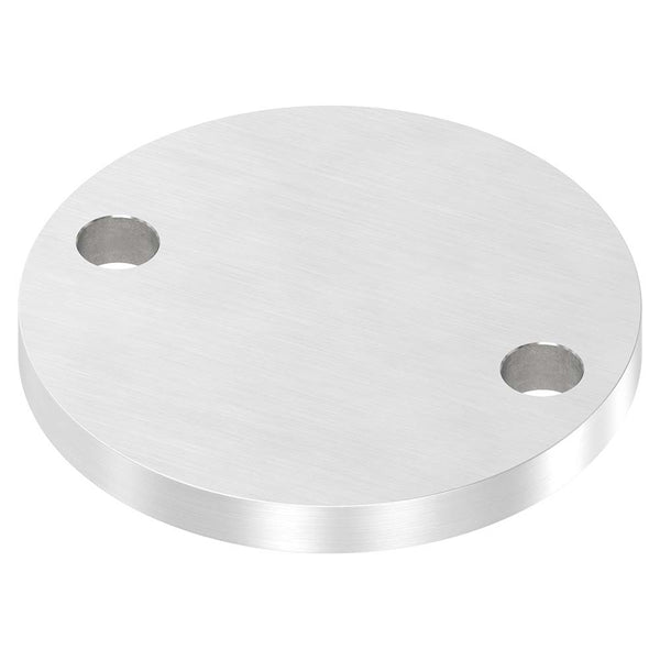 Ronde ø 100mm, Stärke 10mm, mit zwei ø 13mm Bohrungen, einseitig geschliffen, mit Längsschliff