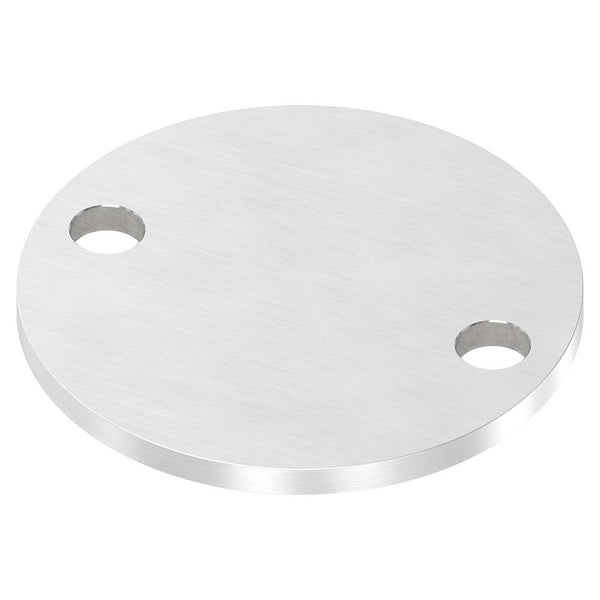 Ronde ø 100mm, Stärke 6mm, mit zwei ø 13mm Bohrungen, einseitig geschliffen, mit Längsschliff