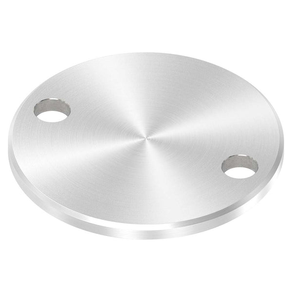 Ronde ø 100mm mit Fase, Stärke 6mm, mit zwei ø 13mm Bohrungen, einseitig geschliffen, mit Rundschliff