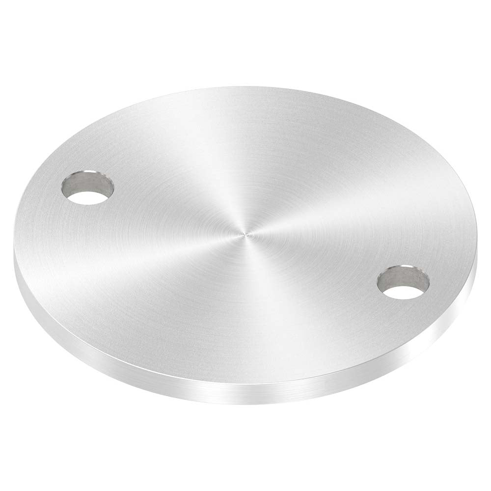 Ronde ø 100mm, Stärke 6mm, mit zwei ø 11mm Bohrungen, einseitig geschliffen, mit Rundschliff