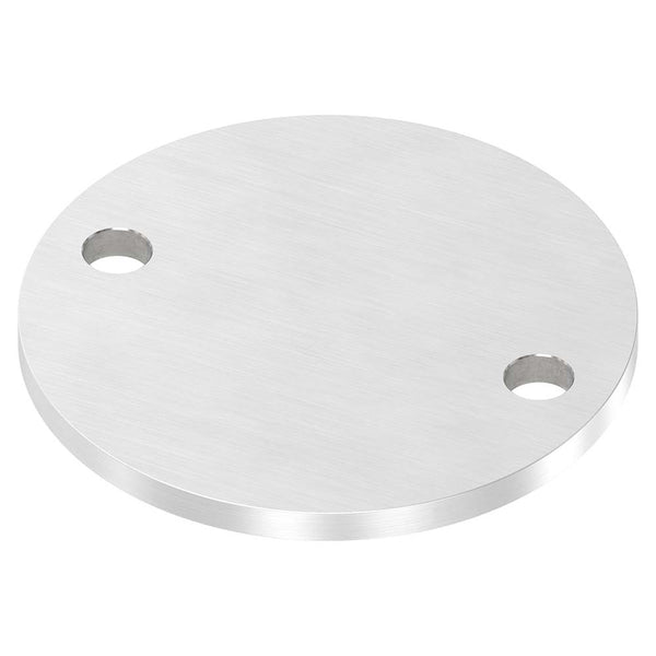Ronde ø 100mm, Stärke 6mm, mit zwei ø 11mm Bohrungen, einseitig geschliffen, mit Längsschliff