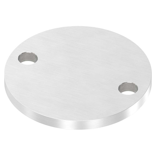 Ronde ø 100mm, Stärke 8mm, mit zwei ø 13mm Bohrungen, einseitig geschliffen, mit Längsschliff