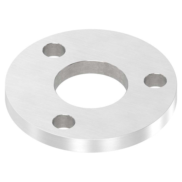 Ronde ø 100mm, Stärke 10mm, mit drei ø 13mm Bohrungen und mittiger ø 42,8mm Bohrung, mit Längsschliff