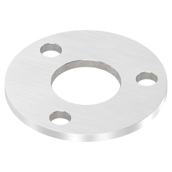 Ronde ø 100mm, Stärke 6mm, mit drei ø 13mm Bohrungen und mittiger ø 42,8mm Bohrung, mit Längsschliff
