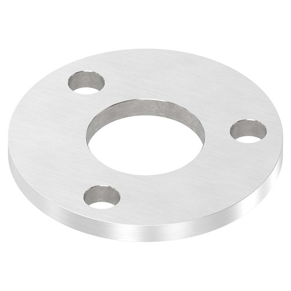 Ronde ø 100mm, Stärke 8mm, mit drei ø 13mm Bohrungen und mittiger ø 42,8mm Bohrung, mit Längsschliff