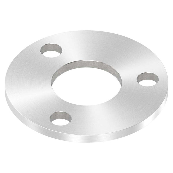 Ronde ø 100mm, Stärke 6mm, mit drei ø 13mm Bohrungen und mittiger ø 42,8mm Bohrung, mit Rundschliff