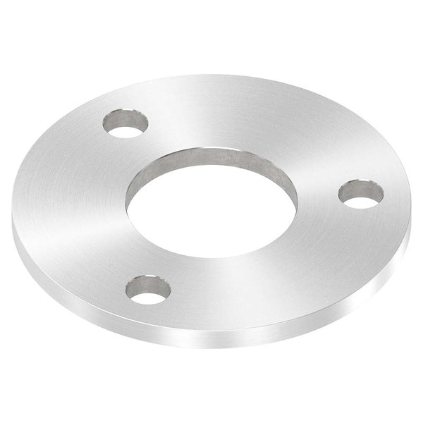 Ronde ø 100mm, Stärke 6mm, mit drei ø 11mm Bohrungen und mittiger ø 42,8mm Bohrung, mit Rundschliff
