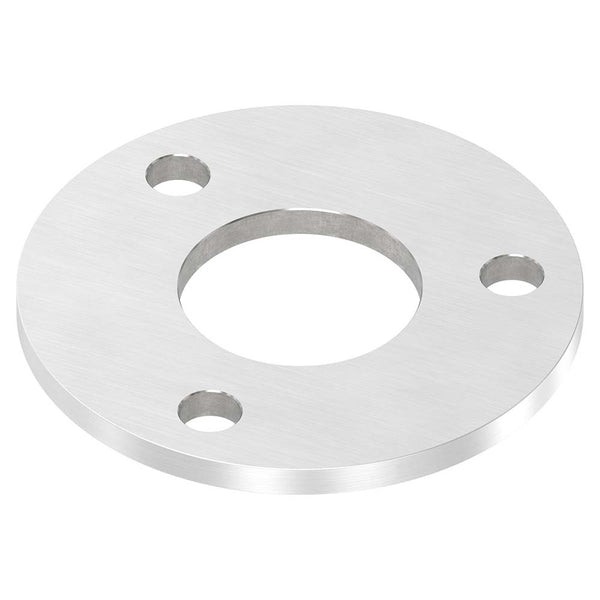 Ronde ø 100mm, Stärke 6mm, mit drei ø 11mm Bohrungen und mittiger ø 42,8mm Bohrung, mit Längsschliff