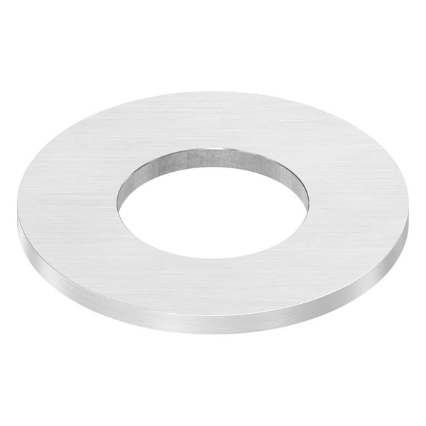 Ronde ø 100mm, Stärke 6mm, mit ø 48,6mm Mittelbohrung, einseitig geschliffen, mit Längsschliff