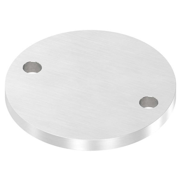 Ronde ø 120mm, Stärke 10mm, mit zwei ø 13mm Bohrungen, einseitig geschliffen, mit Längsschliff