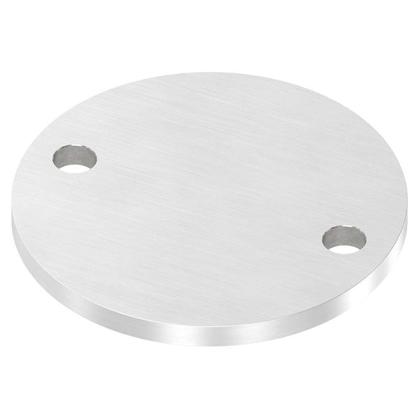 Ronde ø 120mm, Stärke 8mm, mit zwei ø 13mm Bohrungen, einseitig geschliffen, mit Längsschliff
