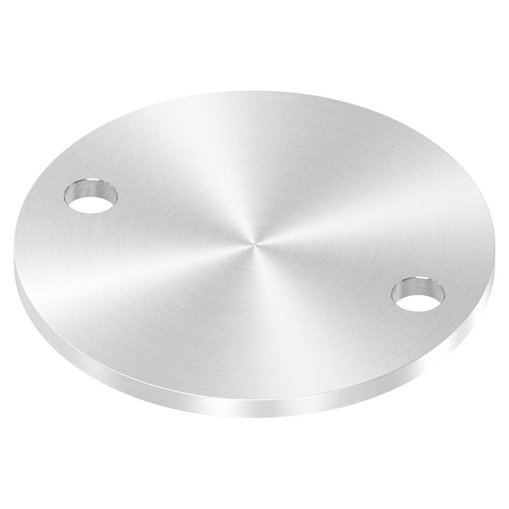 Ronde ø 120mm, Stärke 6mm, mit zwei ø 13mm Bohrungen, einseitig geschliffen, mit Rundschliff