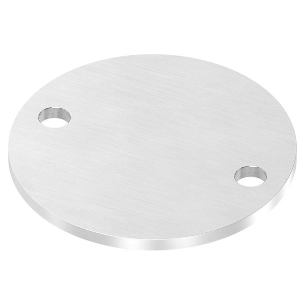 Ronde ø 120mm, Stärke 6mm, mit zwei ø 13mm Bohrungen, einseitig geschliffen, mit Längsschliff