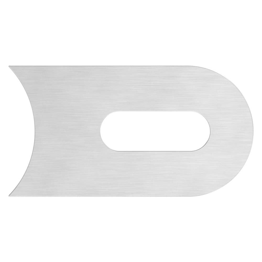 Anschweißlasche 50 x 30mm, Stärke 4mm, Anschluss ø 42,4mm, beidseitig geschliffen, mit 25 x 9mm Langloch