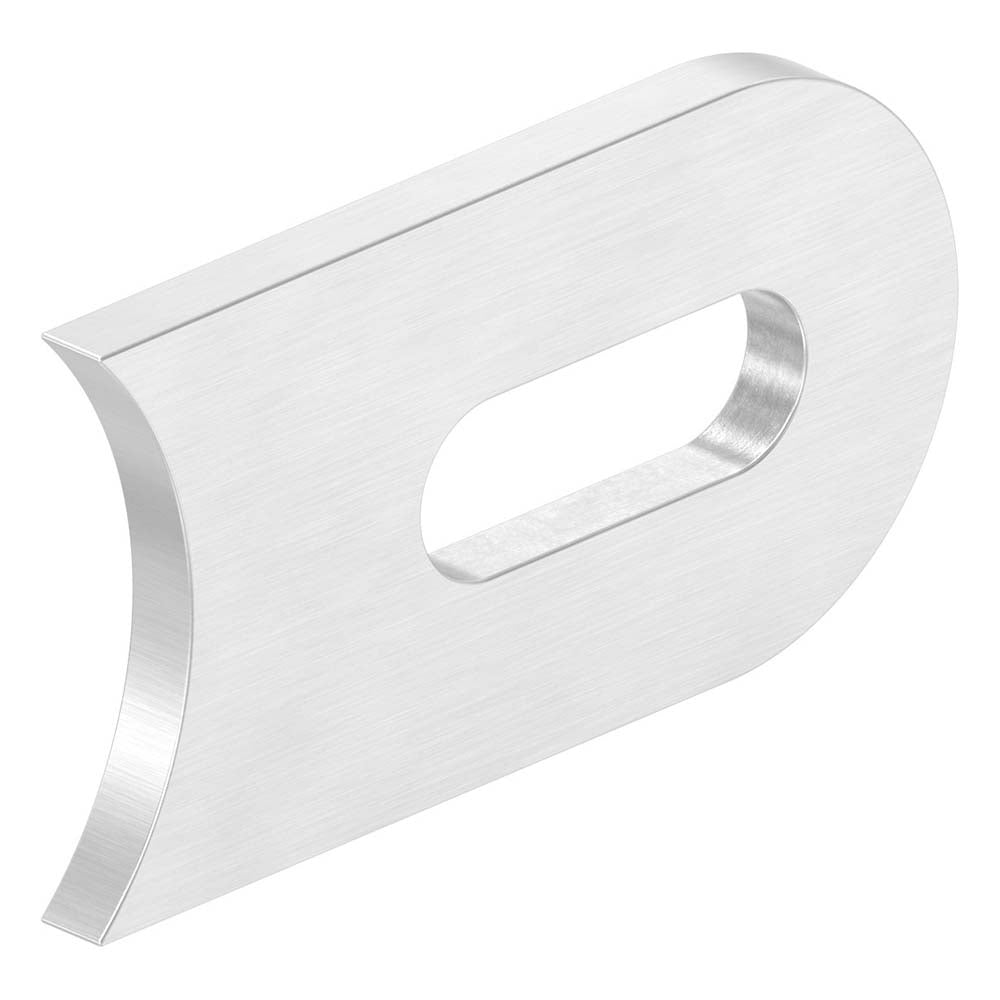 Anschweißlasche 50 x 30mm, Stärke 4mm, Anschluss ø 42,4mm, beidseitig geschliffen, mit 25 x 9mm Langloch