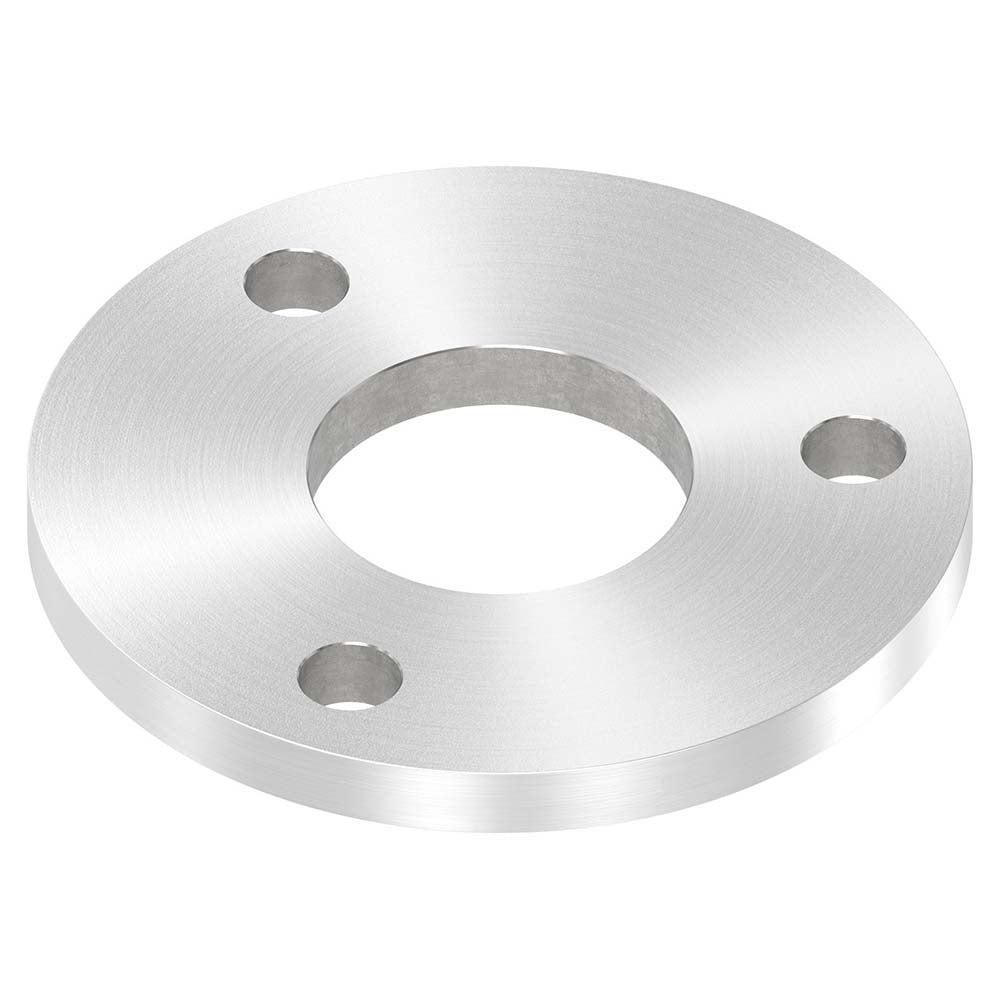 Ronde ø 120mm, Stärke 10mm, mit drei ø 13mm Bohrungen und mittiger ø 48,7mm Bohrung, mit Rundschliff