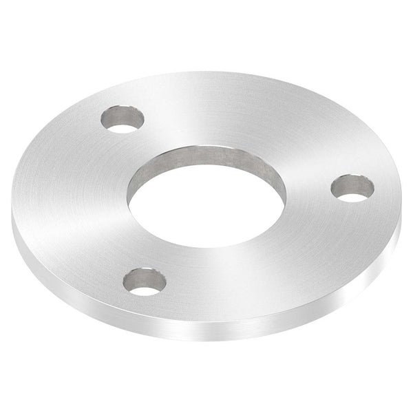 Ronde ø 120mm, Stärke 8mm, mit drei ø 13mm Bohrungen und mittiger ø 48,7mm Bohrung, mit Rundschliff