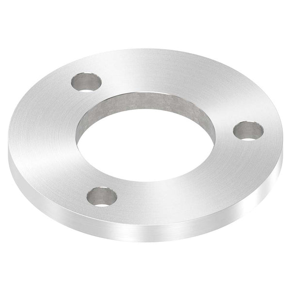 Ronde ø 120mm, Stärke 10mm, mit drei ø 13mm Bohrungen und mittiger ø 60,7mm Bohrung, mit Rundschliff