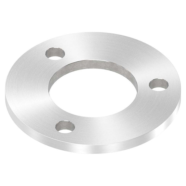 Ronde ø 120mm, Stärke 8mm, mit drei ø 13mm Bohrungen und mittiger ø 60,7mm Bohrung, mit Rundschliff