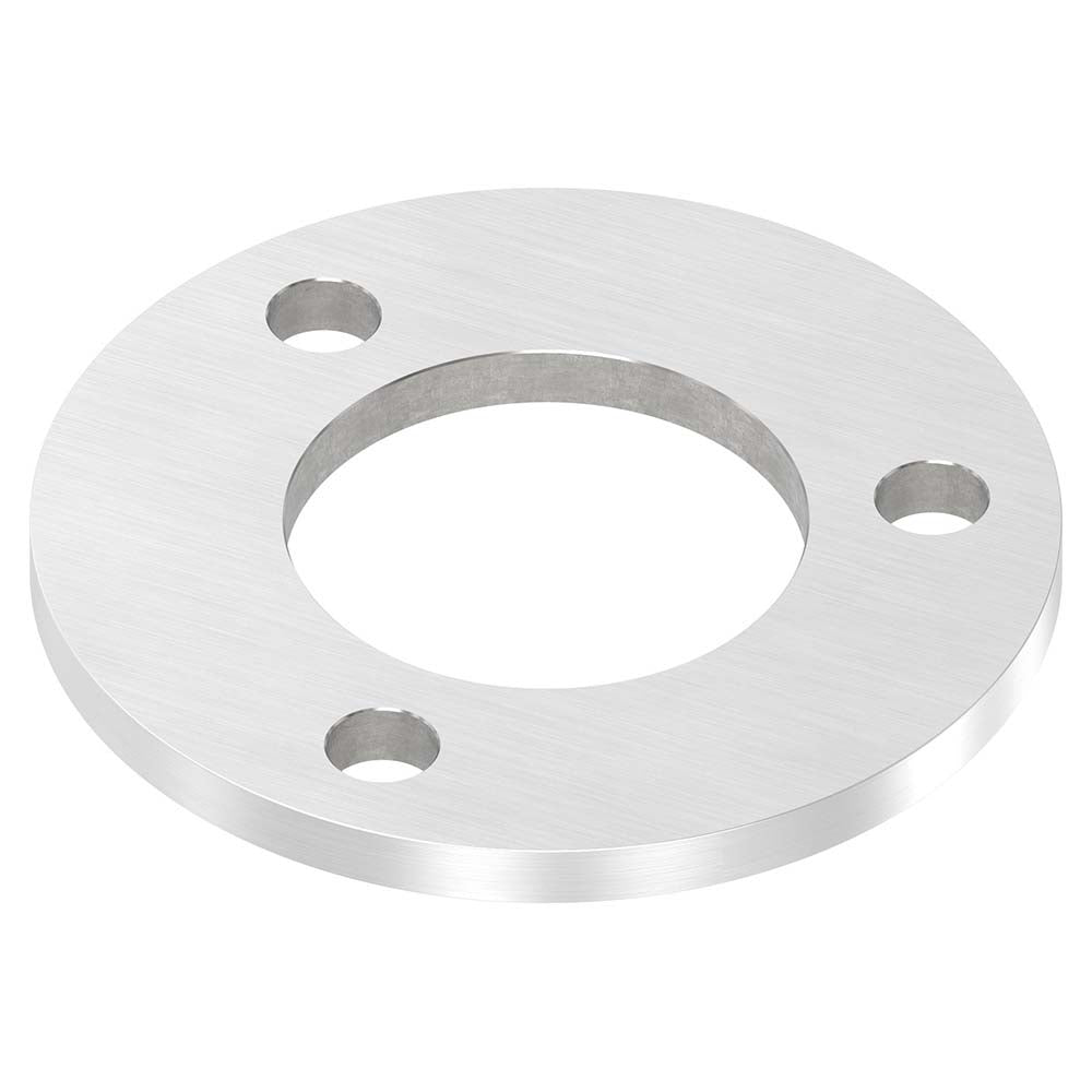 Ronde ø 120mm, Stärke 8mm, mit drei ø 13mm Bohrungen und mittiger ø 61mm Bohrung, mit Längsschliff