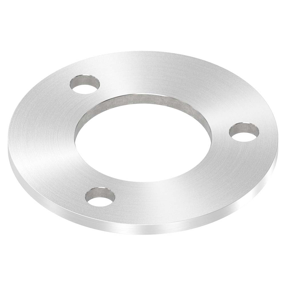 Ronde ø 120mm, Stärke 6mm, mit drei ø 13mm Bohrungen und mittiger ø 60,3mm Bohrung, mit Rundschliff