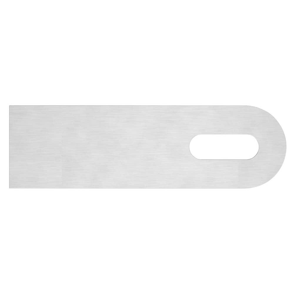 Anschweißlasche 100 x 30mm, Stärke 6mm, beidseitig geschliffen, mit 25 x 9mm Langloch