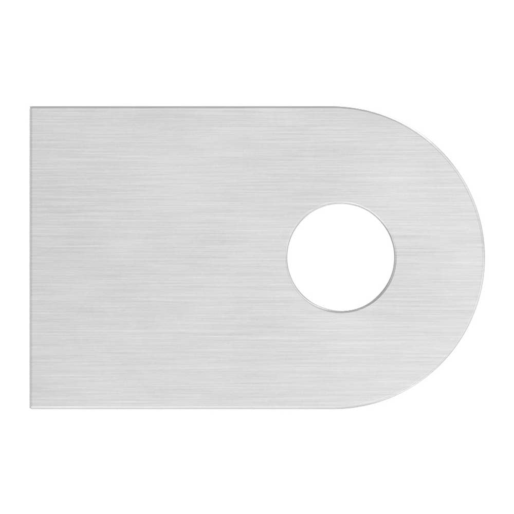 Anschweißlasche 30 x 20mm, Stärke 4mm, beidseitig geschliffen, mit ø 7mm Rundloch