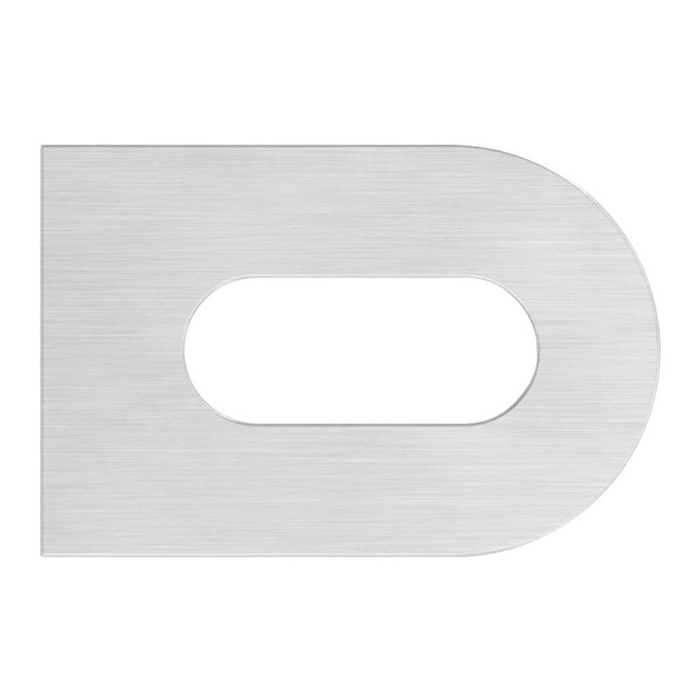 Anschweißlasche 30 x 20mm, Stärke 4mm, beidseitig geschliffen, mit 17 x 7mm Langloch