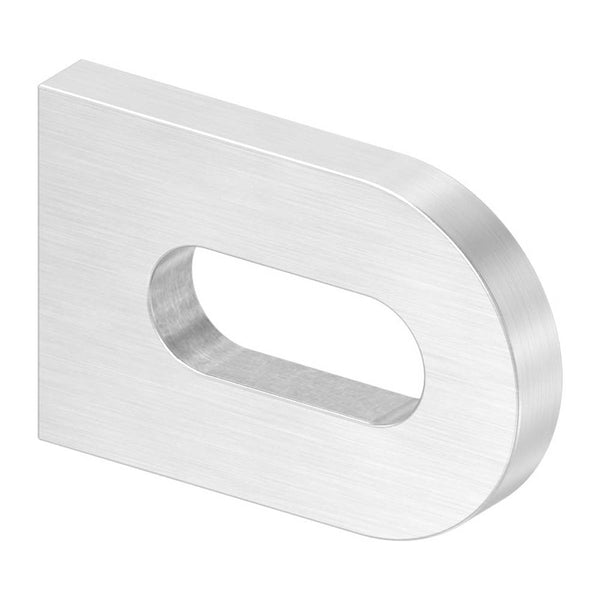 Anschweißlasche 30 x 20mm, Stärke 4mm, beidseitig geschliffen, mit 17 x 7mm Langloch