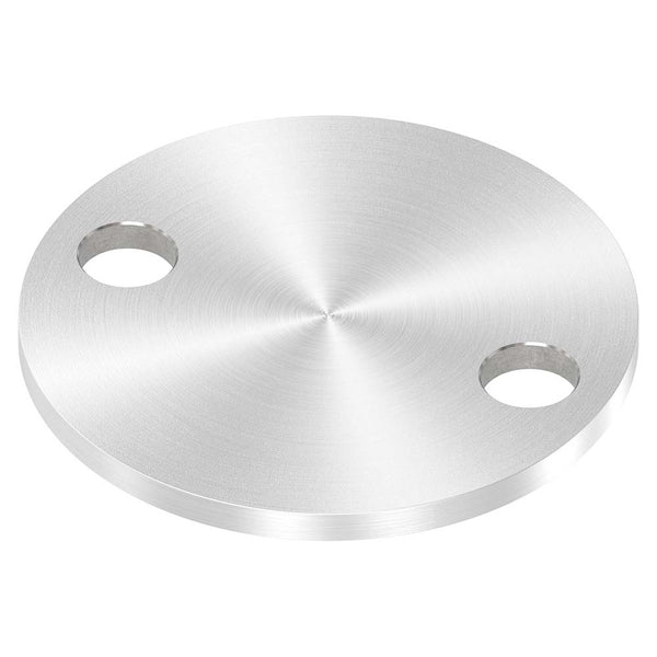 Ronde ø 70mm, Stärke 4mm, mit zwei ø 9mm Bohrungen, einseitig geschliffen, mit Rundschliff