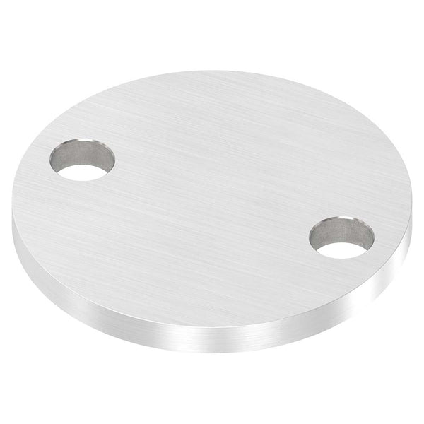 Ronde ø 70mm, Stärke 6mm, mit zwei ø 11mm Bohrungen, einseitig geschliffen, mit Längsschliff