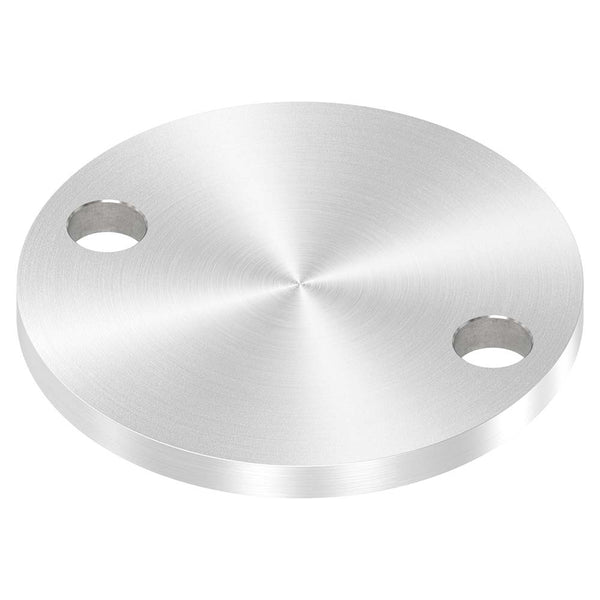 Ronde ø 80mm, Stärke 6mm, mit zwei ø 11mm Bohrungen, einseitig geschliffen, mit Rundschliff